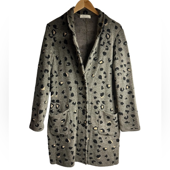 Anthropologie Aldo Martins Isabella Leopard Sweater Coat Medium - Picture 4 of 7